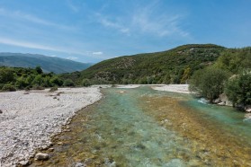 The Bence is a fast-flowing, crystal-clear tributary to the Vjosa just below Tepelena